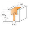 D:12,7x24,2mm,d:4,36x13,9mm,S:8mm, fréza na vruty, C91310111, CMT