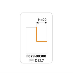 D:56,7x12mm,L:66mm,S:12mm,H:22mm, falcovací žiletková fréza, F049-57021, IGM