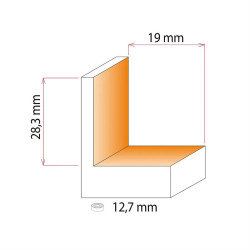 D:50,8x28,3mm,L:87mm,S:12mm,H:16mm, velká falcovací fréza, F049-50821, IGM