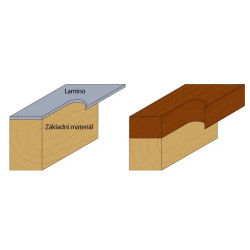 D:19x25,4mm,L:73,9mm,S:6mm, ořezávací fréza šikmé zuby, C70619111, CMT