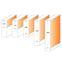 D:6,35x25,4mm,L:63,5mm,S:6mm, ořezávací fréza rovné zuby, C70606411, CMT