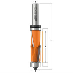 D:34,9x50,8mm,B:34,9mm,S:12,7mm, ořezávací fréza šikmé zuby pozitivně-negativní, C80688041B, CMT