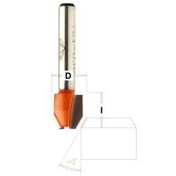 D:12x12,7mm,L:44,5mm,S:6mm, kombinovaná ořezávací fréza - 22°,  C72102211, CMT