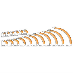 R25,4-D:63,5x33,3mm,S:12mm, zaoblovací fréza vydutá, C93899211, CMT