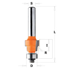 R0,4-D:12,7x9,5mm,S:8mm, fréza zaoblovací vydutá, C90700411, CMT
