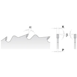 D:200x2,5mm,d:40mm,Z:21+3 MEC, Rozmítací kotouč s vyklizovacím zubem tenký, C28002108S, CMT