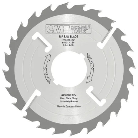 D:300x4mm,d:30mm,Z:24+4 MEC, Rozmítací kotouč s vyklizovacím zubem zesílený, C27702412M, CMT