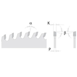 D:250x3,2mm,d:30mm,Z:60, Pilový kotouč pro podélné a příčné řezy, C28566010M, CMT CHROME, odhlučněný