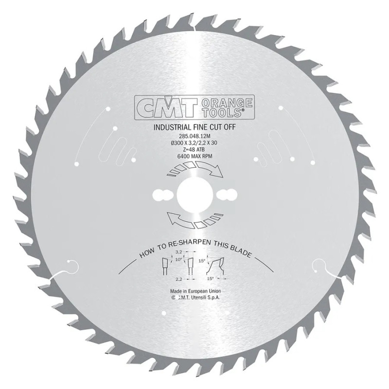 D:350x3,5mm,d:30mm,Z:72, Pilový kotouč pro podélné a příčné řezy,  C28507214M, CMT Industrial, odhlučněný