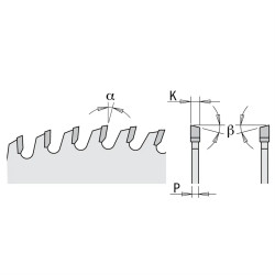 D:160x2,2mm,d:20mm,Z:24, Pilový kotouč na dřevo, K16024H-X10, CMT Contractor, Masterpack 10 ks