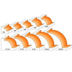 R16-D:44,5x22,2mm,S:12mm, Zaoblovací fréza vydutá, C92766011, CMT