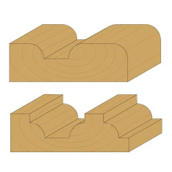 R22,2-D:57,1x28,5mm,S:12mm, Zaoblovací fréza vydutá, C92772211, CMT