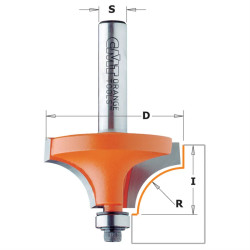 R2-D:16,7x12,7mm,S:8mm, Zaoblovací fréza vydutá, C93916711, CMT
