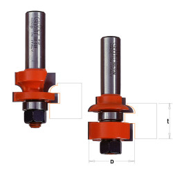 Sada stopkových fréz, pro rám výplně 2ks, D: 28,7mm, t: 16-22mm, S: 8mm, C99101211, CMT