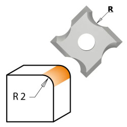 R2-D:27x3mm,L:57,5mm,S:8mm, Radiusová žiletková fréza, F062-02081, IGM