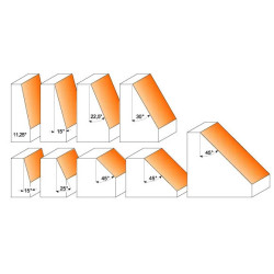 15°-D:19x11,5mm,S:8mm, Úhlová fréza s ložiskem, C93613011, CMT