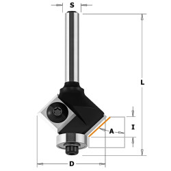 22°-D:25x11mm,L:65mm,S:8mm, Úhlová žiletková fréza, F042-22081, IGM