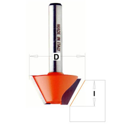 15°-D:24x14mm,L:46mm,S:8mm, Úhlová fréza, C90324011, CMT