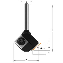 45°-D:29x8mm,L:52mm,S:6mm, Úhlová žiletková fréza, F046-45011, IGM