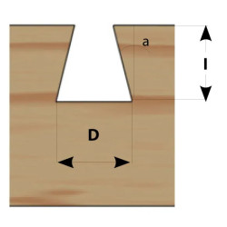 14°-D:12,7x12,7mm,L:61mm,S:8mm, Rybinová fréza, M118-12781, IGM