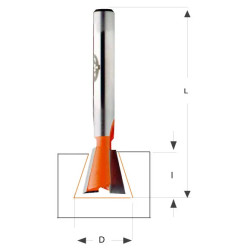 7,5°-D:6,35x8,3mm,L:63,5mm,S:12,7mm, Fréza pro rybinový spoj, C81856411, CMT