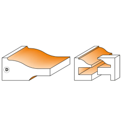 Sada stopkových fréz, dvířková 3ks, profil D, S: 12mm, C90052111, CMT