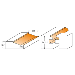 Sada stopkových fréz, dvířková 3ks, S: 8mm, C90002411, CMT