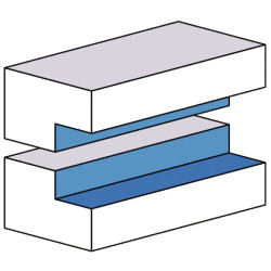 D:125x50mm,d:30mm,Z:4,V:4, ALU, MAN, Falcovací fréza s rovnými zuby, F608-12530, IGM