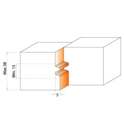 D:100x40mm,d:30mm,Z2, ALU, MAN, Fréza na spoje dvojzub, C69400930, CMT