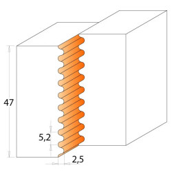 D:105x50mm,d:40mm,Z2, ALU, MAN, Fréza na spoje spárovky, C69400840, CMT