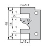 D:120x40mm,d:30mm,Z2, ALU, MAN, Profil-kontra fréza na rámy, F641-12130, IGM