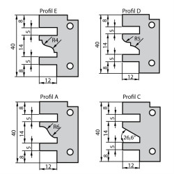 D:120x40mm,d:30mm,Z2, ALU, MAN, Profil-kontra fréza na rámy, F641-12130, IGM