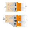 D:132mm,d:30mm,Z2+2, ALU, MAN, sada, Fréza na výrobu dveří, C69401530, CMT