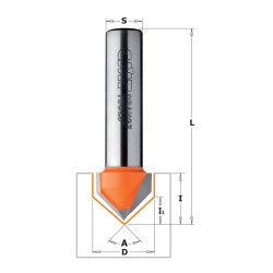 D:9,5x12,7mm,90°,S:8mm, Fréza na V drážku, C91509511, CMT