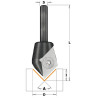 D:23x11mm,L:60mm,90°,S:6,35mm, Žiletková fréza HW na V drážku, F051-23051, IGM