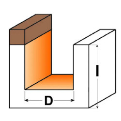 D:31,7x12,7mm,S:12mm, Dlabací a srovnávací fréza, C90181711, CMT