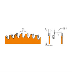 D:120x1,8mm,d:20mm,Z:36, Pilový kotouč na lamino, plast a neželezné kovy, C29612036H, CMT Orange