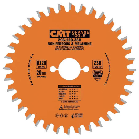 D:190x2,8mm,d:30mm,Z:40, Pilový kotouč na lamino, plast a neželezné kovy, C29619040M, CMT Orange