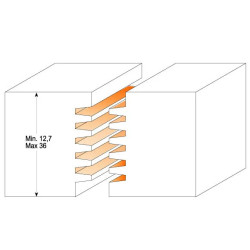 D:47,6x12,7-36mm,H:5,3mm,S:12mm, Fréza pro profesionální spoje, C90060611, CMT