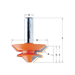 45°-D:70x31,7mm,S:12mm, Fréza na spoje 90°, C95550311, CMT