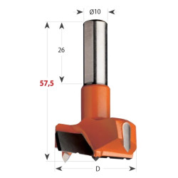 D:45mm,S:10x26mm,L:57,5mm, P , Sukovník pro kolíkovačky s lamačem, C31745011C, CMT