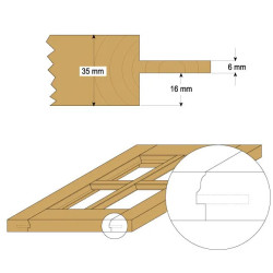 D:38+35mm,Ložisko:22mm,S:12mm, Sada na okenní křídla, C95580111, CMT