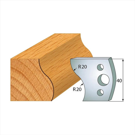 š:40x4mm, Pár nožů, profil 009, F026-009, IGM SP