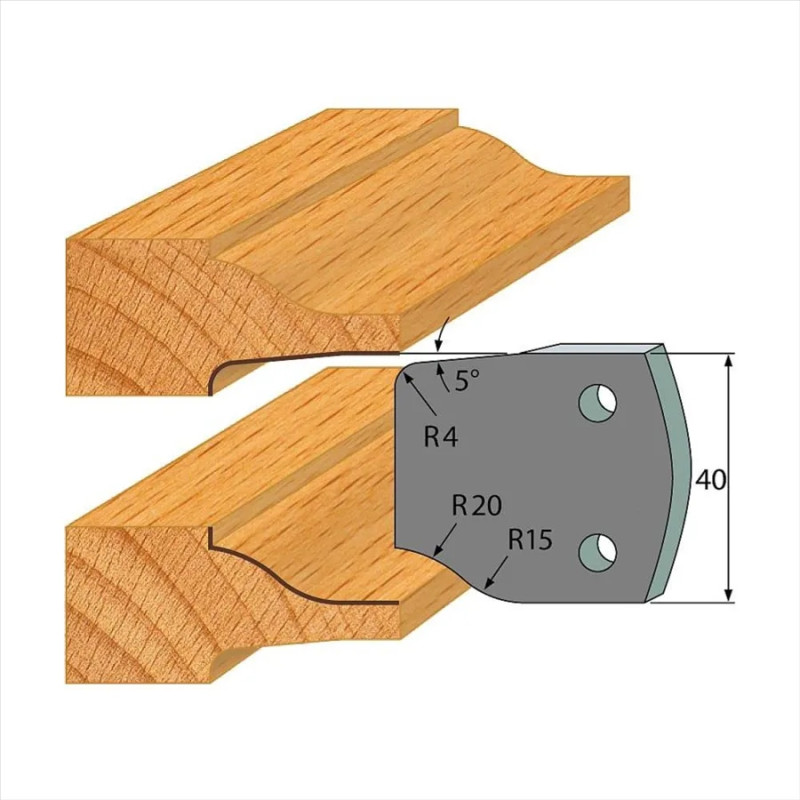 š:40x4mm, Pár omezovačů, profil 100, F027-100, IGM SP