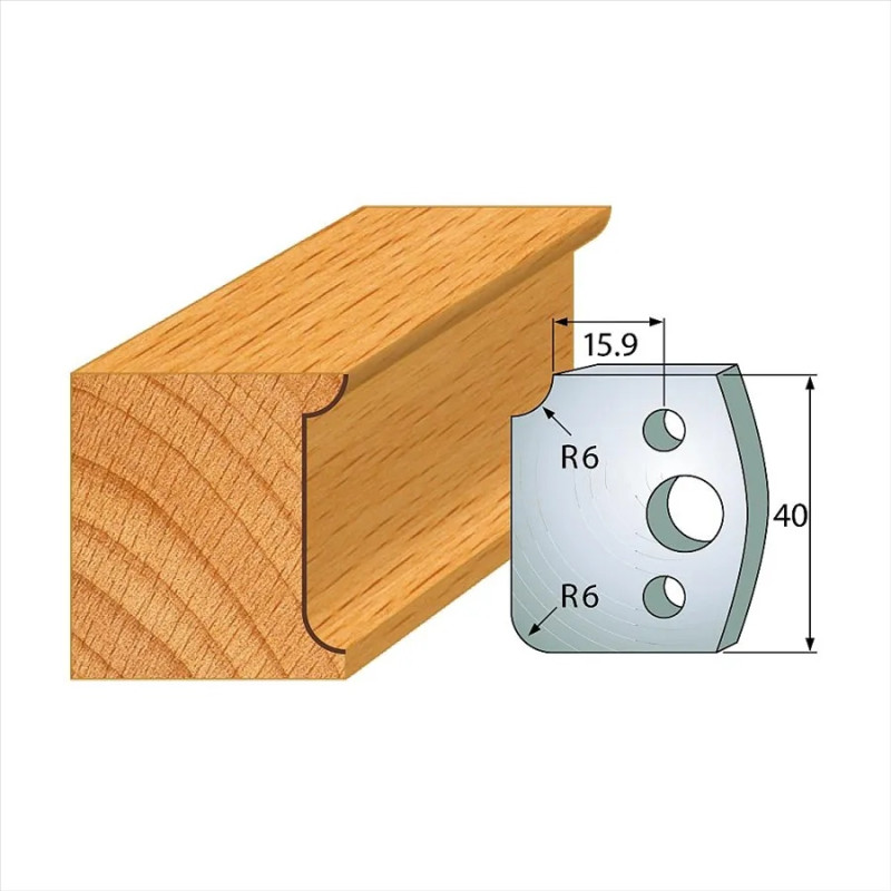 š:40x4mm, Pár nožů, profil 173, F026-173, IGM SP