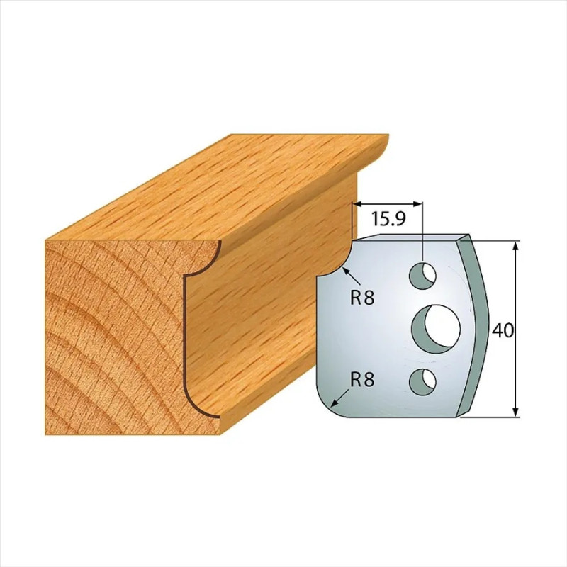 š:40x4mm, Pár nožů, profil 174, F026-174, IGM SP