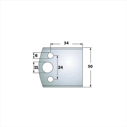 LB34-50x18x4mm, Blanket nožů, F026-599, IGM SP