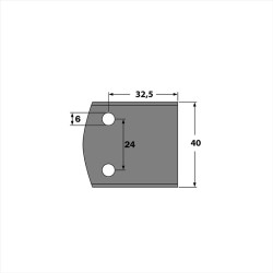 LB32,5-40x16x4mm, Blanket omezovačů, F027-193, IGM SP