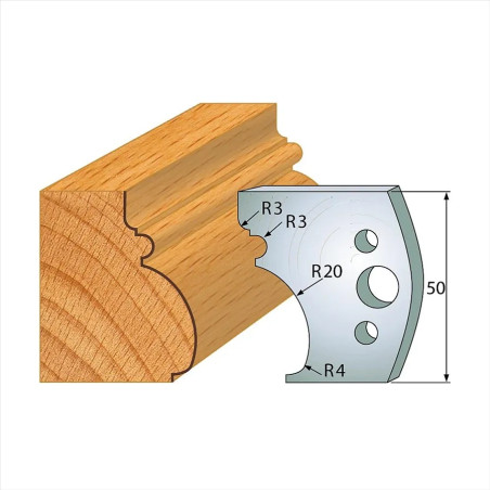 š:50x4mm, Pár nožů, profil 501, F026-501, IGM SP