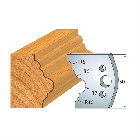 š:50x4mm, Pár nožů, profil 508, F026-508, IGM SP